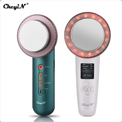 CkeyiN Ultrasonic Body Slimming Shaping Massager EMS Infrared Cavitation LED Light Fat Rmove Weight Loss Face Beauty Device 50