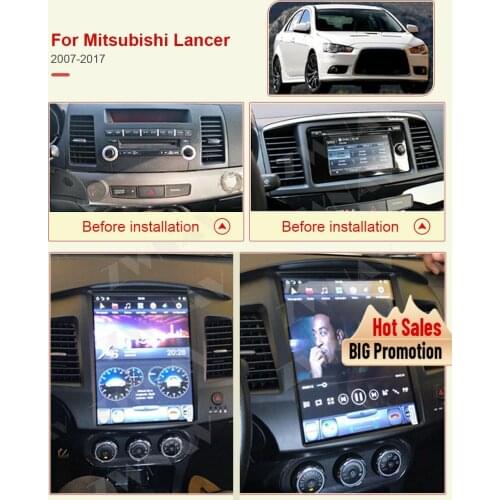 IPS Screen Tesla style 12" BIG Screen Android 6.0 Car multimedia Player FOR Mitsubishi Lancer 2010 - 2015 GPS Navi Radio no dvd