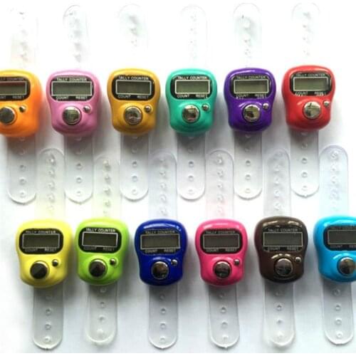 Electronic Row Counter Finger Ring Digit Marker LCD Tally RowCounter Portable Electronic Digital Counter House School Dropping