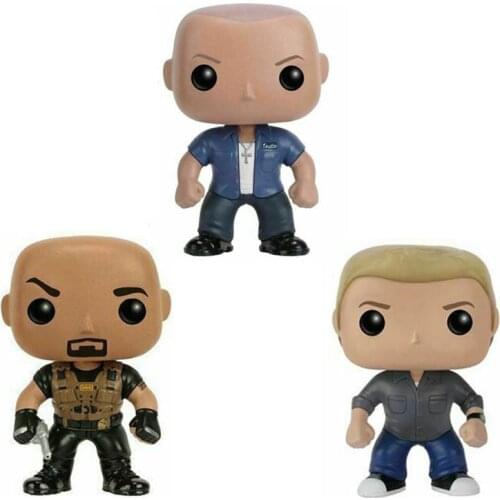 NEW Arrival Fast Furious Dom Toretto #275 Brain O'conner #276 Luke Hobbs #277 Figures Toys Vinyl Collection Models for Kids Gift