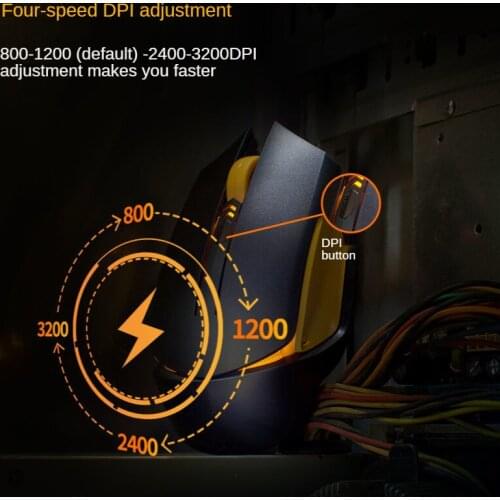 Computer mouse wired gaming gaming mouse eating chicken glowing mouse desktop notebook general