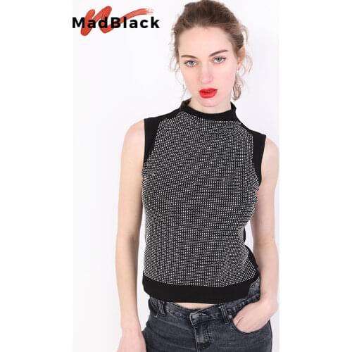 2020 New Summer Casual Loose Korean Clothes Diamonds T-shirt Women Cotton Fashion Sleeveless Tops Ropa Mujer Shirt Tees T02423