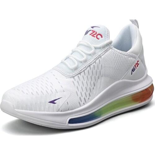 New Four Seasons Running Shoes Mens Low Top Breathable And Comfortable Mens Traveling Shoes Air Cushion Cushioning Sneakers