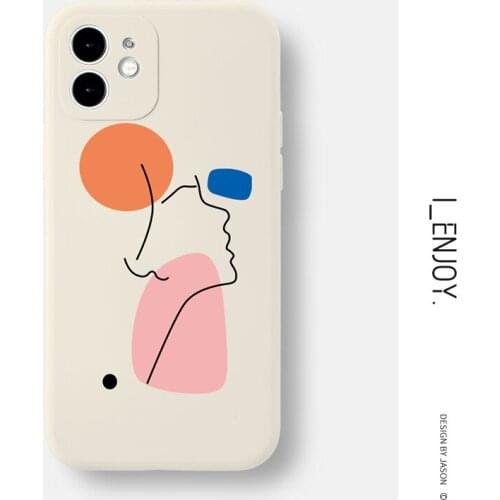 Official Original Soft Silicone Case for Apple iPhone 11 12 13 Pro MAX SE 2020 XR XS X 6 6s 7 8 Plus Shockproof Cute Phone Cover