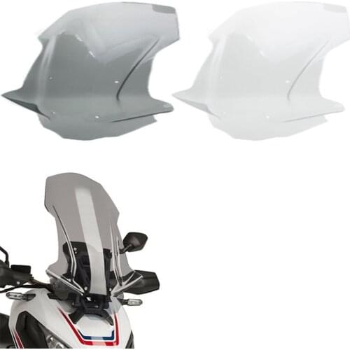 Motorcycle Front Windshield Wind Deflector Parts For Honda XADV-750 2017-2018 Clear Smoke