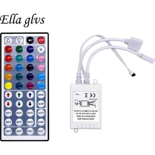 Led Controller 44 Keys LED IR RGB Controler LED Lights Controller IR Remote Dimmer DC12V 6A For RGB 3528 5050 LED Strip