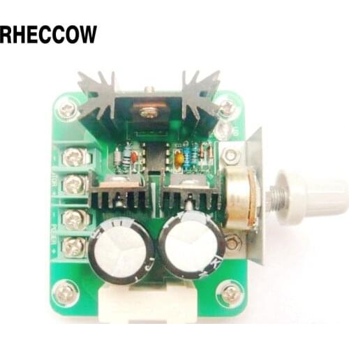 RHECCOW 5pcs/lot 12V-40V 10A 13KHz PWM DC Motor Speed Controller pump w Knob module free shipping