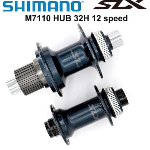SHIMANO SLX M7110 FH BH M7110 HUB 12s 28H 32H Center Lock 142x12mm 100x15mm MICRO SPLINE Hub E-THRU Axle Bike 12 speed