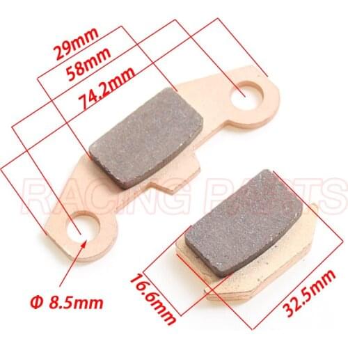 Heavy Duty Motorcycle Copper Brake shoes disc Pads for Motocross scooter ATV Pit Dirt Bikes