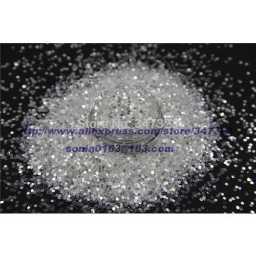 TCM0100A white with silver light Color 1.5 mm Size 060 Glitter Powder for nail,tatto art decoration DIY powder