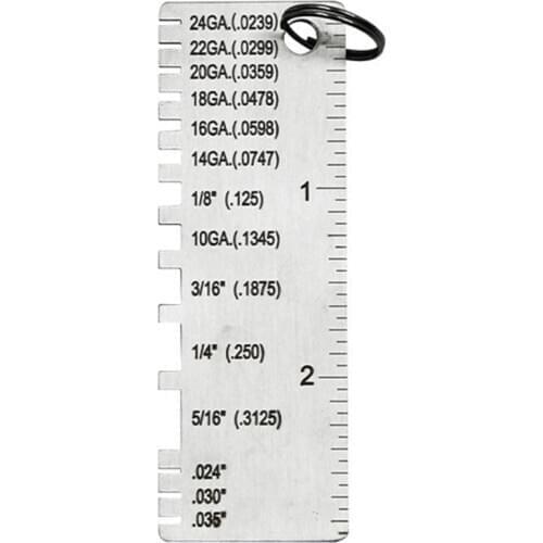 Stainless Steel Thickness Gauge Weld Inspection Ruler Welding Seam Gauge Caliper