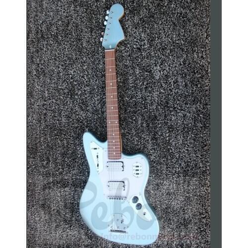 Weifang Rebon 6 string electric guitar with HH pickup in Metallic blue colour