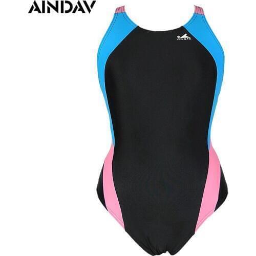 2020 Womens Professional Racing One Piece Swimsuit Patchwork Swimwear Women Bathing Suits Athlete Sports Suits Swimming Leotard