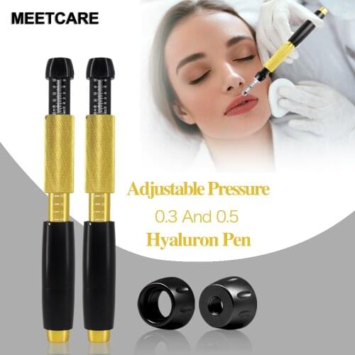0.3&0.5 Head Hyaluron Pen with 3 Adjust Pressure Atomizer Hyaluronic Acid Pen for Anti Wrinkle Lip Lifting Meso Gun Lip Injector