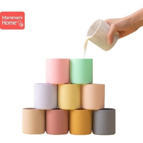 1PC Baby Drinking Training Water Cups Infant Feeding Cup Toddler Tableware Drinking Cup Food Grade Silicone Drinkware For Child