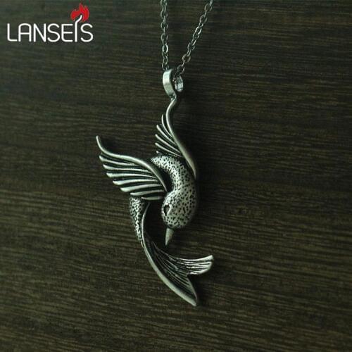 Lanseis10pcs Hummingbird Necklace, Hummingbird Pendant, Hummingbird Jewelry, animal Bird Jewelry Bird Lover