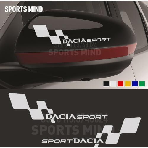 12 Pairs Car Styling Automobiles Car Sticker Decal For Dacia Dokker Duster Sandero Lodgy Logan MCV 4X4 Stepway Car Accessories