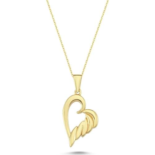 14k (585) Gold Heart Pendant, Necklace