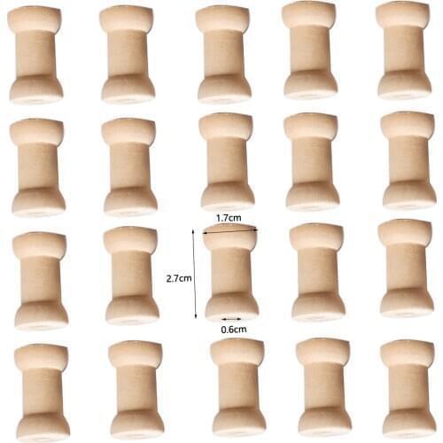20er Wood Bobbin Bobbin Wooden Bobbin Decorative Bobbin Wooden Figures Natural
