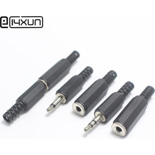 5pair 3.5mm Audio Dual Channel Stereo Plug Socket 3.5 Male Female Plugs Jack for Phone Headset Welding Type