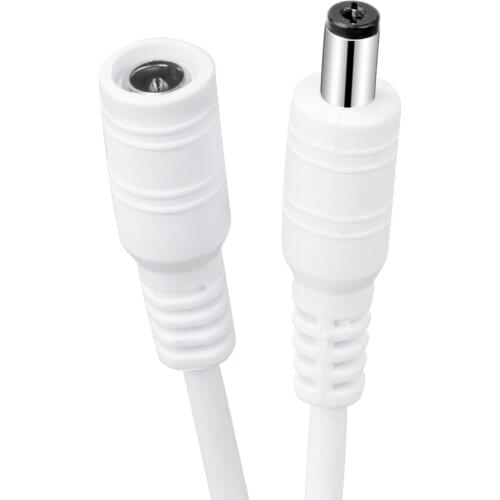 5Pcs DC 12V Power Connector Cable For LED Strip Radio Printer CCTV Security Camera 5.5mmx2.1mm Extension Male Female Plug Wire