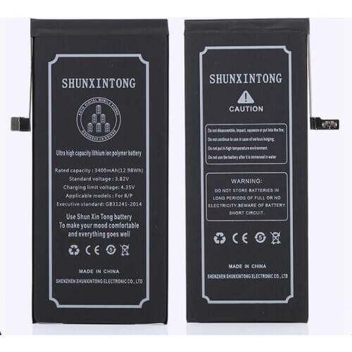 5pcs/lot Original Polymer Lithium Phone Battery 3400mah For Apple iPhone 8 Plus Replacement Batteries For iphone 8/P + Tools Kit