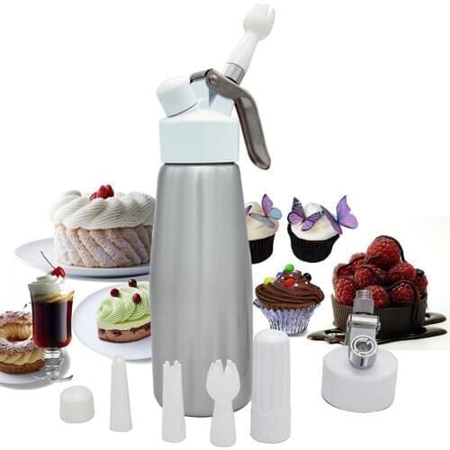 500 ML Artisan Whipped Cream Dispenser, Cream Whipper with 3 Decorating Nozzles