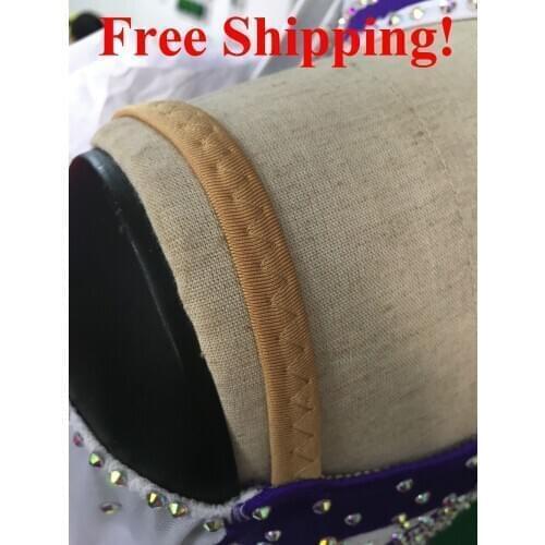 Free shipping Elastic band Skin color for latin dress black color shoulder connect Elastic strap white stretchy back straps