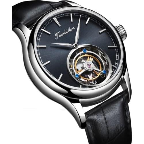 Aesop Mens Tourbillon Mechanical Movement Watch Mens Sapphire Skeleton Watch For Men Luxury Brand Waterproof montre homme luxe