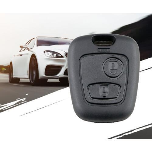2 Buttons Replacement Remote Blank Car Key Shell Fob Case For Peugeot 206 307 107 207 407 No Blade Auto Key Case