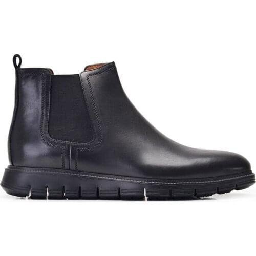 Nevzat Onay Genuine Leather Black Men Chelsea Boots -8670