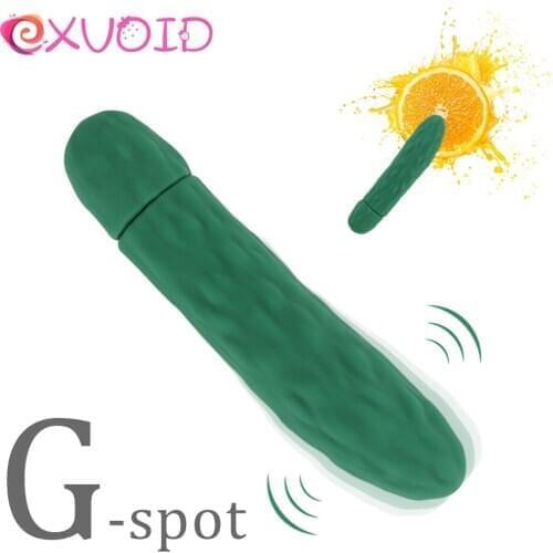 EXVOID G-spot Massager Cucumber 10 Frequency Long Bullet Vibrators Sex Toys for Women AV Stick Silicone Secret Dildo Vibrator