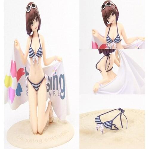 1/7 Japan Anime Saenai Heroine No Sodatekata Megumi KATO Sexy Swimsuit bikini girl PVC Action Anime figure Toys kids gift