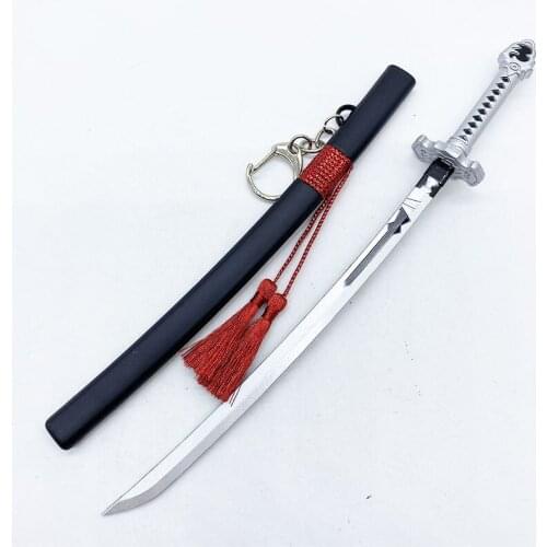 NieR Automata 2B Game Fandom Samurai Sword Katana Virtuous Mini Metal Blade Model Small Knife Replica Game Collection