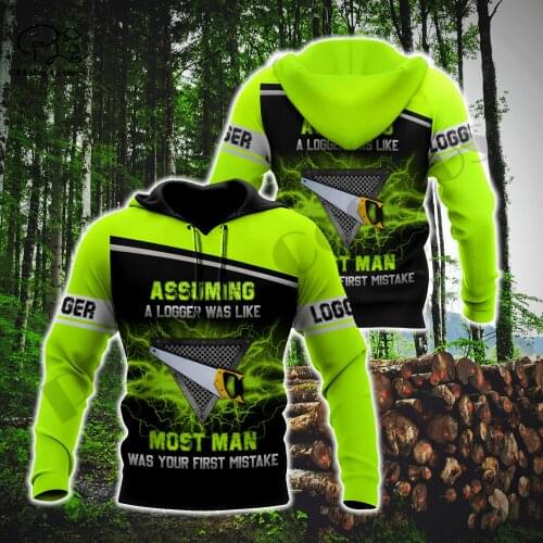 PLstar Cosmos 3DPrint Newest Chainsaw Man Lumberjack Logger Men/Women Cozy Hrajuku Casual Streetwear Hoodies/Zip/Sweatshirt W-5