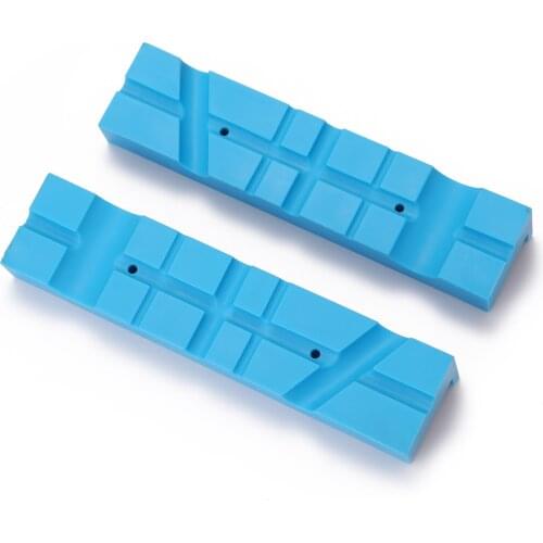 One Pair Metal Vice Jaw Magnetics Soft Pad Accessory Magnetics Protections Strips Anti-skid Anti-scratch Multi-slot Design