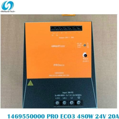 Original Weidmüller 1469550000 PRO ECO3 480W 24V 20A Rail Switching Power Supply Single Phase 100% Tested BeforeShipment