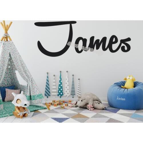 Personalized Custom Name wall Sticker Artistic font Baby Shower Gift Decal Nursery Baby Kids Room Decor living room mural EB537