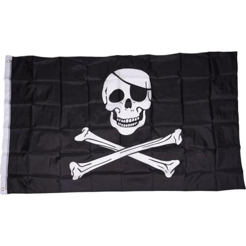 PPYY NEW -Pirate FLAG Skull and Crossbones Jolly Rodger Large 5x3' Size