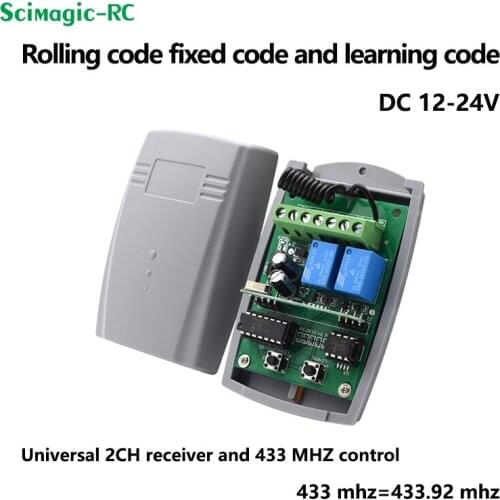 Garage Remote 433.92mhz Receiver for ERREKA DEA PUJOL DOORHAN 433 mhz Gate Control Receiver