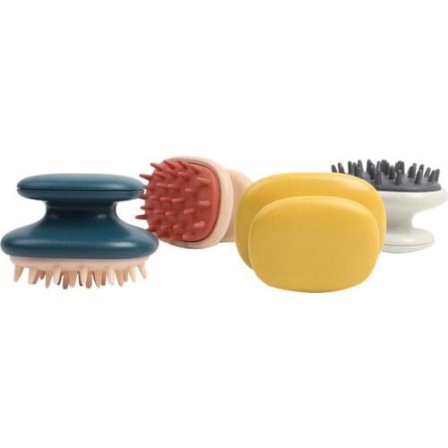 Handheld ABS Scalp Shampoo Massage Brush Washing Shower Hair Comb Mini Head Meridian Massage Comb