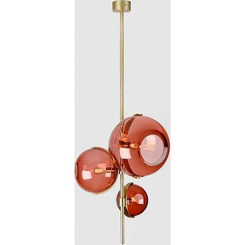 Nordic Designer Hanglamp Postmodern Red Glass Pendant Lights For Living Room Bedroom Dining Room Loft Decor E27 Light Fixtures