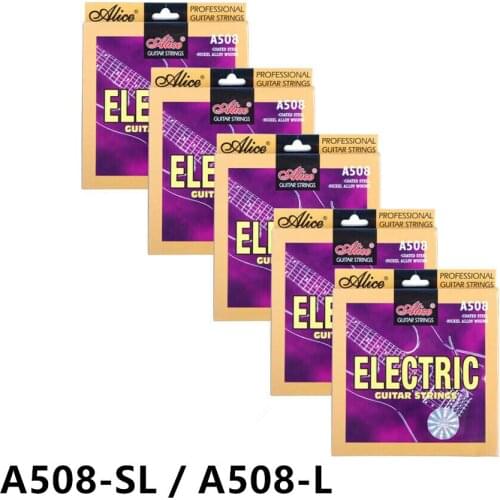 5Set A508-SL / A508-L Alice Electric Guitar Strings 010-046 Plated Nickel Alloy Wound Steel Core Guitar String