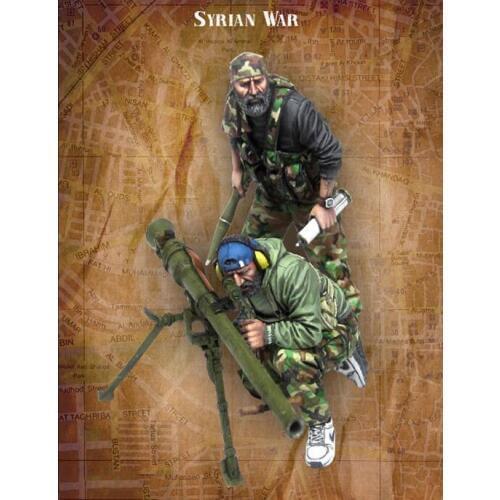 1/35 Syrian war include 2 soldiers toy Resin Model Miniature Kit Unassembly Unpainted