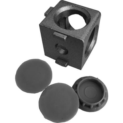 1PCS Aluminum parts 3030/4040/4545 2 way right Angle connection rectangular box windows and doors profiles accessories