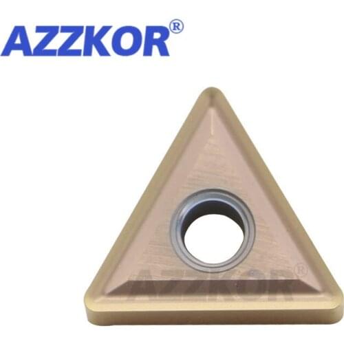 TNMG160404/TNMG160408-MS NT735 Internal Inserts Turning Tools NC Center Lathe For Machining Material AZZKOR Carbide Blades 10pcs