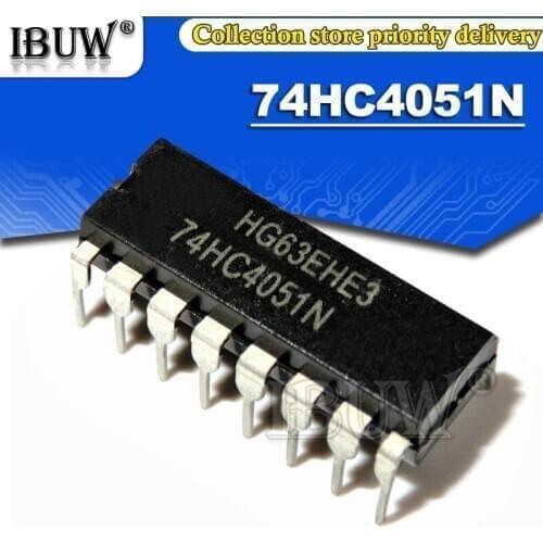 10PCS SN74HC4051N DIP16 SN74HC4051 74HC4051N 74HC4051 DIP Integrated IC