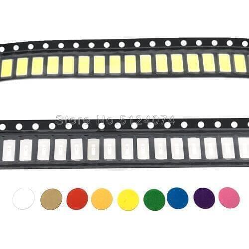 100pcs LED 5730 5630 SMD bead Warm White/Cool white/RGB/Red/Orange/Yellow/Green/ice blue/Purple UV/Pink light emitting diode