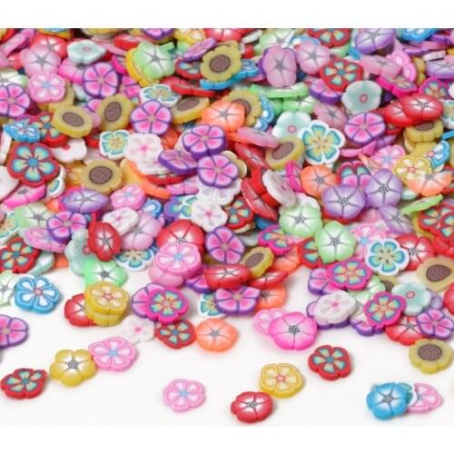 20 Grams Mix Flower Polymer Clay Slices Slime Soft Pottery For Nail Supplies Phone Accessories Decoration Charms Child Toys DIY
