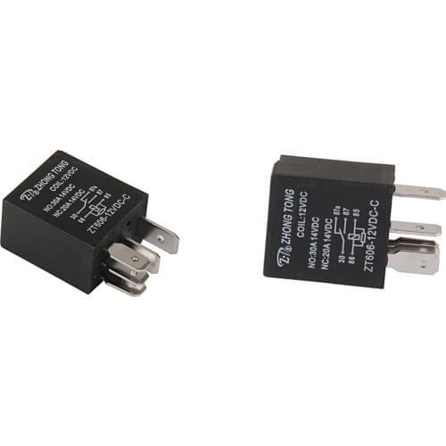 2X Auto Car Vehicle DC 12V 20A/30A SPDT Relay Relays 5 Pin 5P